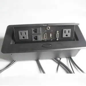 Usb motorised power kitchen worktop plug built in pop up socket