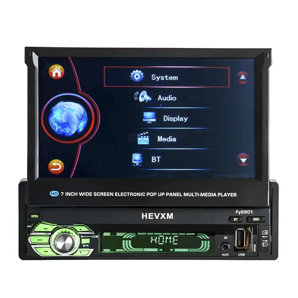 Universele GPS navigatie Omkeren Prioriteit Intrekbare Screen Multi-functie Auto MP5 Speler 9901