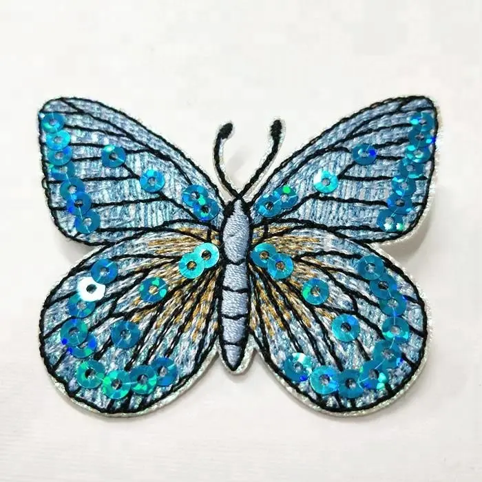 Custom Factory Price Sequin Embroidery patch Clothing/Dress Patches