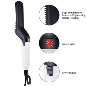 Peine Alisador Multifuncional 2023, Rizador de Pelo Eléctrico, Alisador de <span class=keywords><strong>Barba</strong></span> para Hombres, <span class=keywords><strong>Barba</strong></span> <span class=keywords><strong>y</strong></span> Cabello - Product Image 3