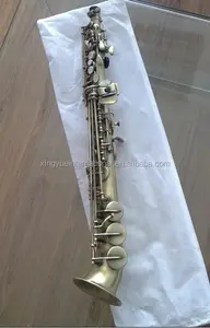 Antieke Plated Oppervlaktebehandeling Saxofoon Sopraan