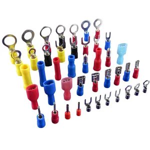 QWT pvc Fully Insulated waterproof quick disconnect connector male and female spade lug electrical crimp terminal