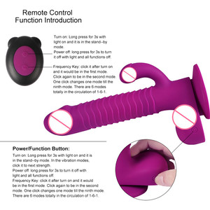 <span class=keywords><strong>Vibratore</strong></span> a Forma di <span class=keywords><strong>Pene</strong></span> con Rotazione a 360 Gradi, Ricaricabile USB, Telecomando, Dildo Telescopico - Product Image 5