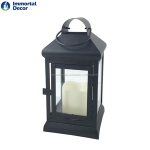 Nuevo estilo rústico metal <span class=keywords><strong>vela</strong></span> faroles con velas LED - Product Image 6