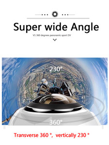 2017 lente Única <span class=keywords><strong>4</strong></span> <span class=keywords><strong>k</strong></span> V1 cámara panorámica 360 Mini Cámara 360 Grados cámara de Los Deportes - Product Image 5