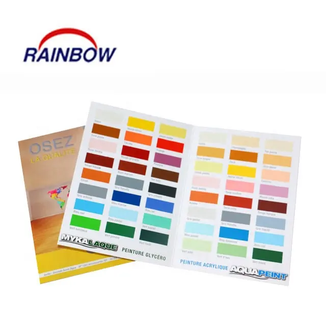 Emulsion Coating Color Chart Card in Two Sides