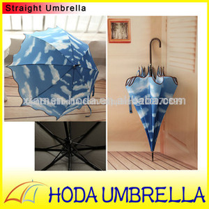 qualité de hight bordure florale pongé <span class=keywords><strong>parapluie</strong></span> automatique droite ouverte à la fois pour le soleil et la pluie - Product Image 1
