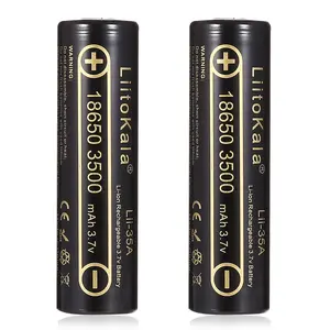 LiitoKala Lii-35A <span class=keywords><strong>18650</strong></span> 3500mAh 3.7V Li-Ion Ricaricabile Batteria 30A Batteria Al <span class=keywords><strong>Litio</strong></span> Ad Alta di Scarico Per Flashinglight - Product Image 1