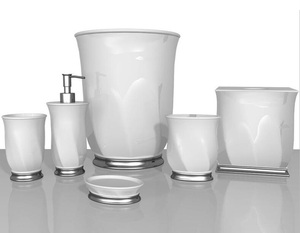 Luxury Modern High Quality New-fashioned Resin Six-piece Eco-Friendly Stocked JUEHENG Brand <strong>Bathroom</strong> <strong>Accessories</strong> <strong>Set</strong> Model - Product Image 5