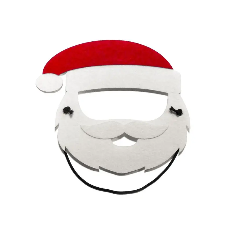Groothandel Christmas Party Cosplay <span class=keywords><strong>Masker</strong></span> Vilt Kerstman Volgelaatsmasker
