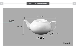 Chinese Customized Design White Porcelain Ceramic Home Goods <strong>Teapot</strong> <strong>for</strong> <strong>Sale</strong> - Product Image 4