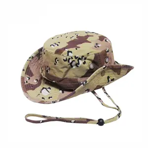 Sniper Emmer Hoed Desert Camo Zonnehoed Custom Desert Storm Camo Boonie Hoed