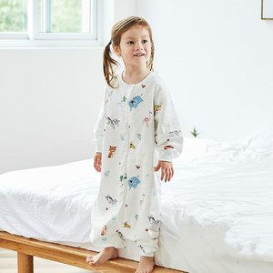 Muslintee 100% kantong tidur katun bayi, Kantung tidur musim dingin untuk bayi baru lahir