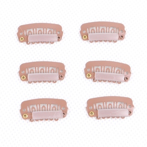 Chất Lượng Cao 2.8Cm Hình Chữ U Bằng Thép Không Gỉ Kim Loại Clip Với Silicone Nhỏ Mở Rộng Tóc Snap Kẹp Cho Phần Mở Rộng Tóc - Product Image 5