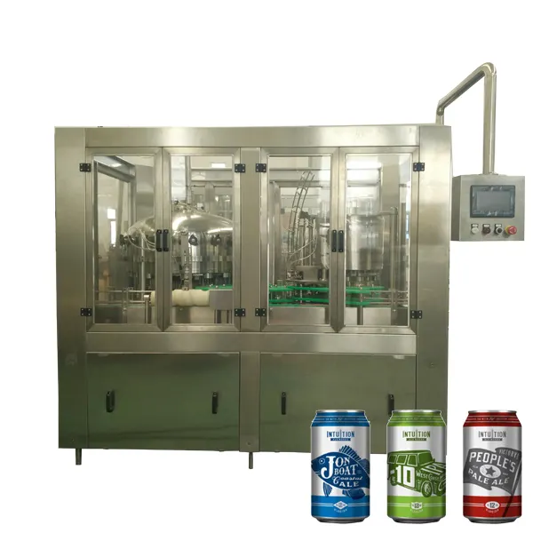 سعر المصنع مشروب غازي أوتوماتيك يمكن ماكينة حشو و seamer
