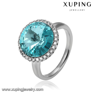 14526 Xuping haute qualité Swarovski bague ravissante avec diamant disponible en différentes couleurs pour les femmes - Product Image 5