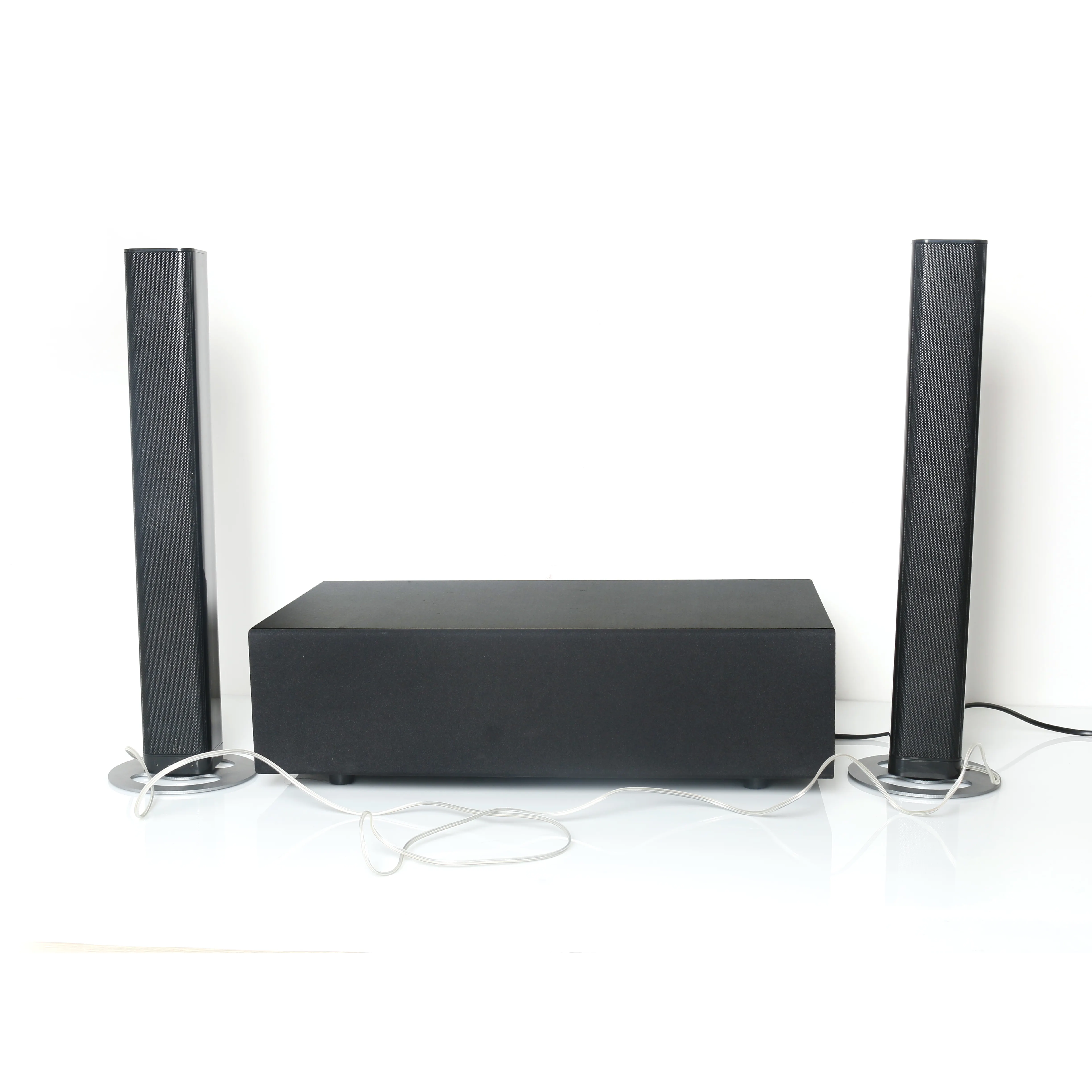 Barra de sonido desmontable inalámbrica para cine en casa, altavoz con subwoofer de 90W, salida de 2,1 canales, Bluetooth, sistema de cine en casa