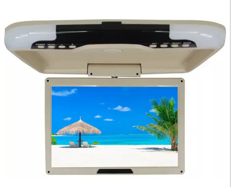 TFT panel decke montage auto lcd video monitor flip unten tv display bus monitor