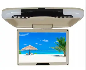 TFT panel ceiling mounting auto lcd video monitor flip down tv display bus monitor