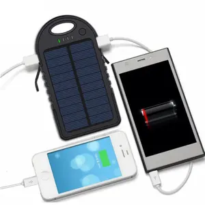最佳迷你快速充电手机电池组防水超薄户外太阳能移动电源
