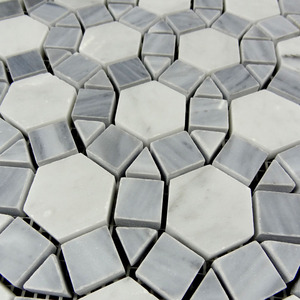 Alibaba bianco <span class=keywords><strong>pietra</strong></span> <span class=keywords><strong>naturale</strong></span> <span class=keywords><strong>mosaico</strong></span> di marmo italiano - Product Image 2