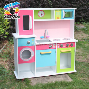 Ensemble de cuisine en bois coloré bon marché en gros pour bébé, jeu de rôle W10C230 - Product Image 6