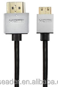 Supper slim cuối cùng <span class=keywords><strong>HDMI</strong></span> mini cáp camer Loại C đến A nam <span class=keywords><strong>HDMI</strong></span> cable - Product Image 3