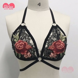 Mujeres Eróticos Lencería Sexy de Encaje Bordado Sujetador <span class=keywords><strong>Sin</strong></span> Relleno - Product Image 5