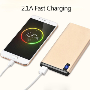 พาวเวอร์แบงค์ขนาดเล็กแบบพกพาพร้อมจอแสดงผลดิจิตอลช่องเสียบไมโคร USB อะลูมิเนียมอัลลอยน้ำหนักเบา - Product Image 5