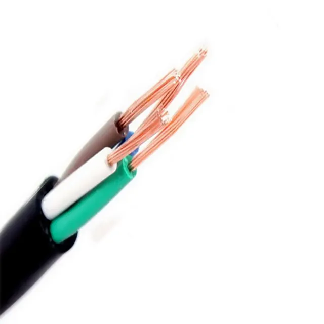 Alambre Cable eléctrico de 3 núcleos Flexible de 1,5mm de Cable de cobre, RVV H05vv-f 3 núcleos Cable