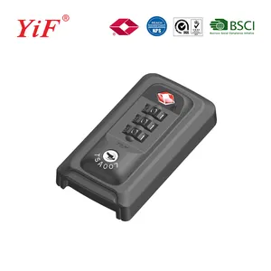 Yifeng TSA מנעול סגר קשיח מעטפת אלומיניום מסגרת מזוודות מקרה רוכסן מנעול שילוב מנעול TSA13002