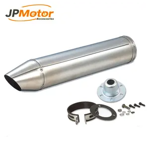 JPMotor 51 мм выхлопной глушитель из нержавеющей стали для большинства моторов
