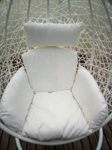 Wgcker balançoire œuf de patio extérieur blanche de mariage <span class=keywords><strong>chaise</strong></span> suspendue de balançoires de patio de conception originale - Product Image 3
