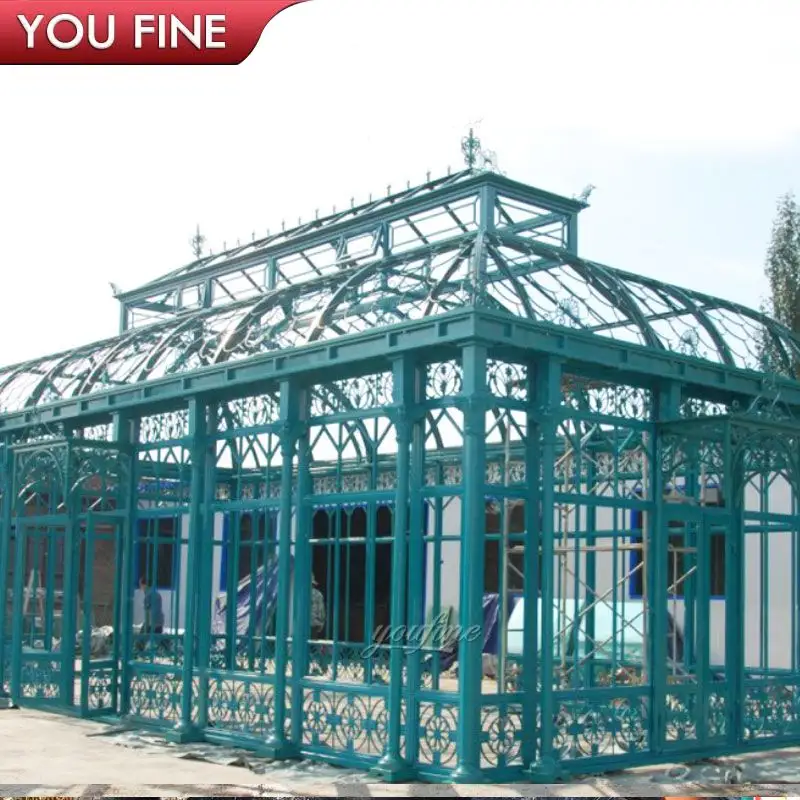 Large Outdoor Metal Wrought Iron Gazebo Designs on Hot Selling