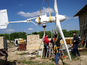 Aerogenerador Pequeño de <span class=keywords><strong>2500W</strong></span> para Uso Doméstico, Generador Eólico de 48/96v/110v - Product Image 6