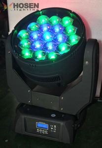 2015 más nuevos 19pcs 15w 4 en 1 RGBW llevó zoom moviendo lavado ligero cabeza cabeza móvil con <span class=keywords><strong>la</strong></span> luz del haz de control del an - Product Image 1
