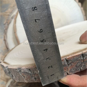 Tranches <span class=keywords><strong>de</strong></span> bois naturel non fini, rondes, vierges, avec écorce, pour l'artisanat, les décorations <span class=keywords><strong>de</strong></span> Noël, le bricolage, les centres <span class=keywords><strong>de</strong></span> <span class=keywords><strong>table</strong></span> <span class=keywords><strong>de</strong></span> mariage - Product Image 5