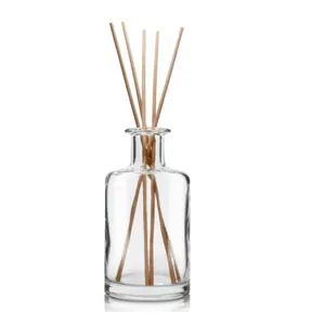 Feel Fragrance Glass Diffuser Bottles Diffuser Jars with Cork Caps 5.3 inches High 240ml 8.2 Ounce Fragrance for DIY Replacement