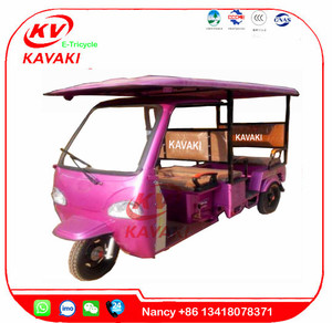 Guangzhou KAVAKI 1000 W potencia motocicleta de tres ruedas rickshaw triciclo eléctrico solar - Product Image 6