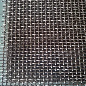 Crimped Woven Wire Mesh Stainless Steel SUS 304 316 316l 6 8 10 12 14 20 Mesh Filters Silver And Black Over 20 Years 8-14 Days