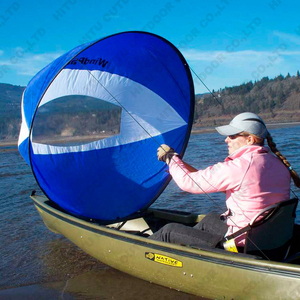 Kit de voile de kayak océanique 2 personnes de haute qualité coque gonflable en PVC pour la randonnée en plein air sur les lacs et les rivières longueur 4m - Product Image 1