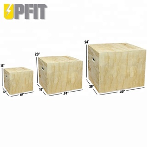 Upfit 3 trong 1 bằng gỗ plyometrics Box cho xây dựng cơ thể đào tạo - Product Image 4