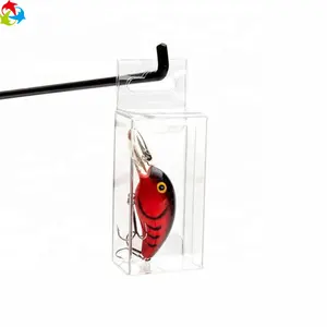 Transparent Pvc Box Custom Transparent Plastic Folding PET PVC Packaging Box For Fishing Lures