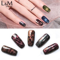 Ibdgel 3D Aimant D'oeil de Chat Stylo D'art D'ongle Double Têtes Aimant Chat Yeux Outils Pour Les Ongles