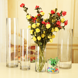 Haonai vaso in <span class=keywords><strong>vetro</strong></span> soffiato a mano, vaso <span class=keywords><strong>di</strong></span> fiori in cristallo, vaso in <span class=keywords><strong>vetro</strong></span> cilindro <span class=keywords><strong>per</strong></span> matrimonio e decorazione domestica. - Product Image 5