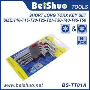 Beishuo 9 unids largo corto llaves Torx llave allen - Product Image 1
