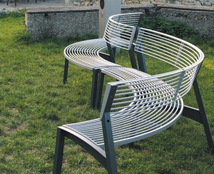 <span class=keywords><strong>Banco</strong></span> de Jardín Redondo de Metal, Moderno, para Exteriores - Product Image 4