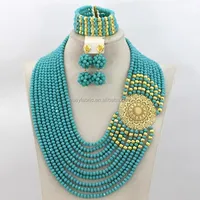 African Beads Jewelry Set for Nigerian Wedding
