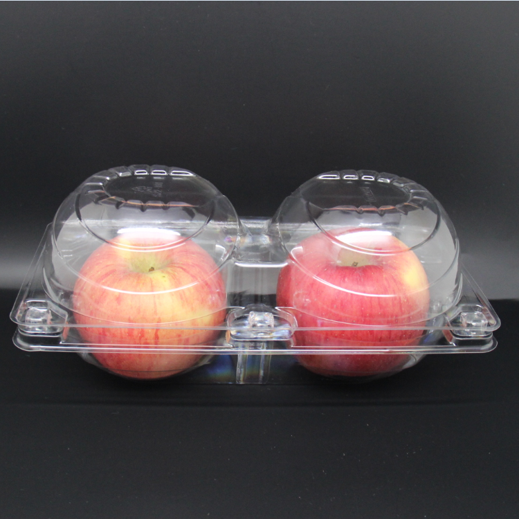 Пластиковая прозрачная ПЭТ пищевой блистер с раскладушка раскладушка пищевых контейнеров для apple