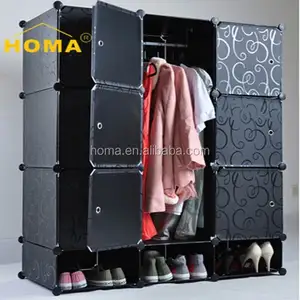 New design plastic pvc princess storage wardrobe